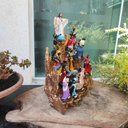 Ver imagem 3 de Altar Congá com 12 Orixás de 10 Cm Umbanda Dourado