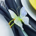 Ver imagem 2 de Porta Guardanapo Borboleta 4 Peças Premium Verde