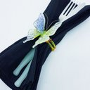 Ver imagem 3 de Porta Guardanapo Borboleta 4 Peças Premium Verde