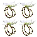 Ver imagem 1 de Porta Guardanapo Borboleta 4 Peças Premium Verde