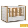 Dormitório Tutto New 2 Portas, Cômoda 4 Gavetas e Berço Branco Soft/freijó com Capitonê e Colch - 5