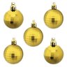 Bola de Natal Dourada Facetada 4cm - 12 Unidades - 1