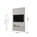 Ver imagem 5 de Painel para Tv até 60 Polegadas Ripado Dj Móveis Trento 143 Bali