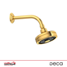 Chuveiro Metal Redondo de Parede com Tubo Acqua Plus Standart - Deca Dourado Brilhante 1990.gl.std - 2