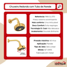 Chuveiro Metal Redondo de Parede com Tubo Acqua Plus Standart - Deca Dourado Brilhante 1990.gl.std - 8