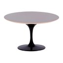 Ver imagem 1 de Mesa Saarinen Oval Fórmica Preta 180x100cm - Base Preta
