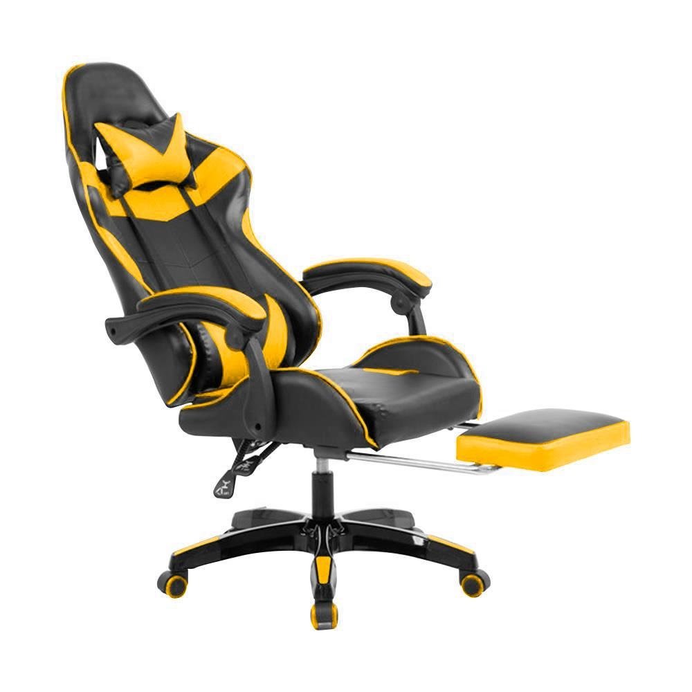 Cadeira Gamer Prizi Canvas - Amarela - 2