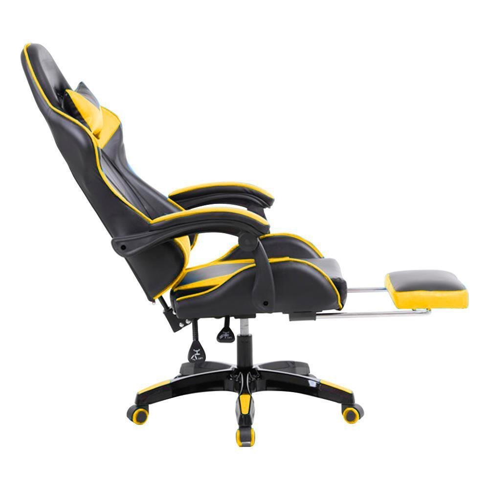 Cadeira Gamer Prizi Canvas - Amarela - 3