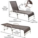 Ver imagem 3 de 3 Espreguiçadeiras e Mesa Decorativa Piscina Trama Original Tabaco