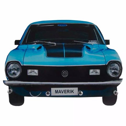 Porta Chaves de Parede Retrô Decorativo - Maverik Azul