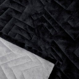 Cobertor Buettner Casal Flannel Plush 100% Poliéster Dupla Face 220mx240m Preto / Metal Escuro - 2