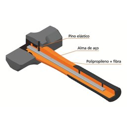 Martelo de Bola Cabo de Polipropileno com Fibra e Alma de Aço 300 G Tramontina Pro Tramontina - 2