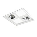 Ver imagem 1 de Luminária Embutir 4xpl26w + Ar111 Bf Bl1271/4 Bella Luce