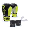 Kit Boxe Luva 12oz Bucal e Bandagem Amarelo Fluorescente - 2