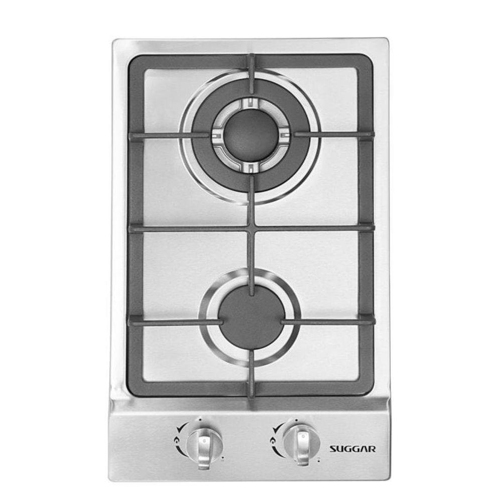 Fogão de Mesa Cooktop 2 Bocas Aço Inox À Gás Suggar Bivolt - 6