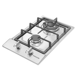 Fogão de Mesa Cooktop 2 Bocas Aço Inox À Gás Suggar Bivolt - 1