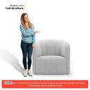 Ver imagem 5 de Poltrona Decorativa Living Abby Bouclê Cinza Claro - Desk Design
