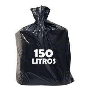 Saco de Lixo 150 Litros Super Reforcado Pct 300unidades Preto