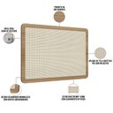 Ver imagem 5 de Cabeceira Solteiro 90cm e 1 Mesa Lateral 2 Gavetas Madeira Moss A03 Hanover Roble - Lyam Decor