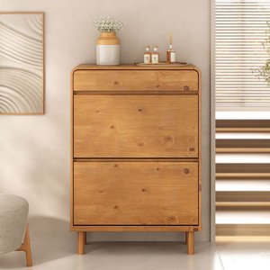 Sapateira Grande Alta 18 Pares de Madeira Organizadora Freijó Nael Idimex