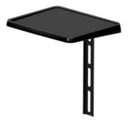 Ver imagem 2 de Suporte Tv Parede Preto Resistente Sala Quarto Universal 23 a 55 Pol + Prateleira P Dvd Cs0040asc