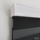 Ver imagem 6 de Persiana Rolo Double Vision Zebra 180larg X 220alt Preta com Bando - Sala/ Escritório/quarto/sacada