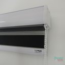 Ver imagem 5 de Persiana Rolo Double Vision Zebra 180larg X 220alt Preta com Bando - Sala/ Escritório/quarto/sacada