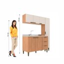 Ver imagem 5 de Cozinha Bia 3 Pecas (Paneleiro) Freijo/Off White
