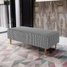 Puff Decorativo Sala de Estar Bali W01 Pés Palito 120x50cm Pied Poule - Lyam Decor - 2