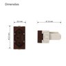 Kit 5 Módulo Tomada Sleek Marrom 2p+t 20a Margirius Cor:marrom - 4