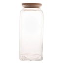 Ver imagem 1 de Pote de Vidro Com Tampa de Madeira 1,8 Litros Lyor