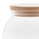 Ver imagem 2 de Pote de Vidro Com Tampa de Madeira 1,8 Litros Lyor