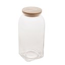 Ver imagem 4 de Pote de Vidro Com Tampa de Madeira 1,8 Litros Lyor