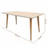 Mesa Pequena Para Sala 160cm Off White Hannes Shop Jm - 4