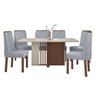 Conjunto Mesa com Tampo 6 Cadeiras Astrid Móveis Lopas - 1