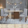 Conjunto Mesa com Tampo 6 Cadeiras Astrid Móveis Lopas - 2