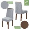 Conjunto Mesa com Tampo 6 Cadeiras Astrid Móveis Lopas - 5