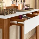 Ver imagem 4 de Penteadeira Camarim Gala com Espelho 1 Gaveta Cinamomo e Branco