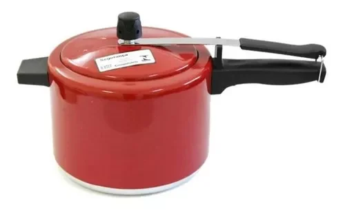 Panela de Pressão 4,5 Litros Vermelha Poa - Alusol