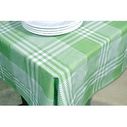 Toalha de Mesa Picnic - Verde Listras Arte & Tear Retangular - 3,00 m x 1,50 m - 2