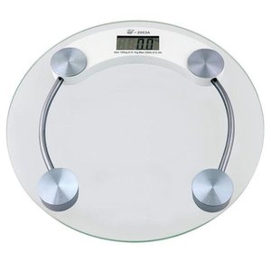 Balança Digital de Banheiro com Vidro Temperado 150kg - Redonda
