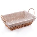 Ver imagem 1 de Kit 15 Cestas para Servir Pães 29x19x12cm Restaurantes Forro Tecido Wolff Frutas Decoração