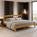 Ver imagem 3 de Cama King Size Madeira Perola Reforçada Nogueira Nemargi