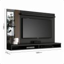 Ver imagem 3 de Painel Paris Tv até 55 Polegadas C/espelho e Lateral Ripada:preto/naturale