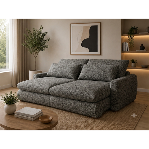 Sofa Curve 1.70 Nobly Linho Cinza