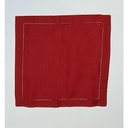 Ver imagem 2 de Guardanapo de Linho Natal Vermelho 45x45 Cm