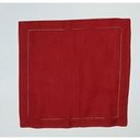 Ver imagem 3 de Guardanapo de Linho Natal Vermelho 45x45 Cm