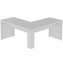 Ver imagem 6 de Mesa de Canto para Escritório em L Angular Mdp Branco