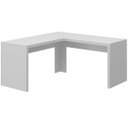 Ver imagem 5 de Mesa de Canto para Escritório em L Angular Mdp Branco