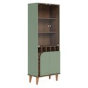 Ver imagem 2 de Cristaleira e Aparador Buffet para Sala Jurerê Hortelã Amêndoa – Colibri